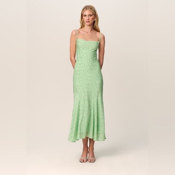 NWT Adoore Verona Dress Pool Blue Strappy Open Back Midi Dress Size 34 - US 4 - Picture 14 of 16